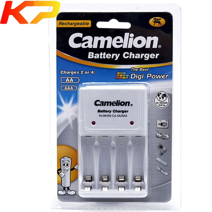 Máy sạc pin AAA,AA Camelion BC-1010B kèm 4 pin sạc AAA 1100mAh Lockbox