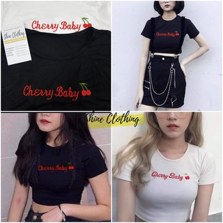 [ Inbox trước để chọn màu] Áo Croptop thun gân , thun trơn xinh xắn Shine Clothing