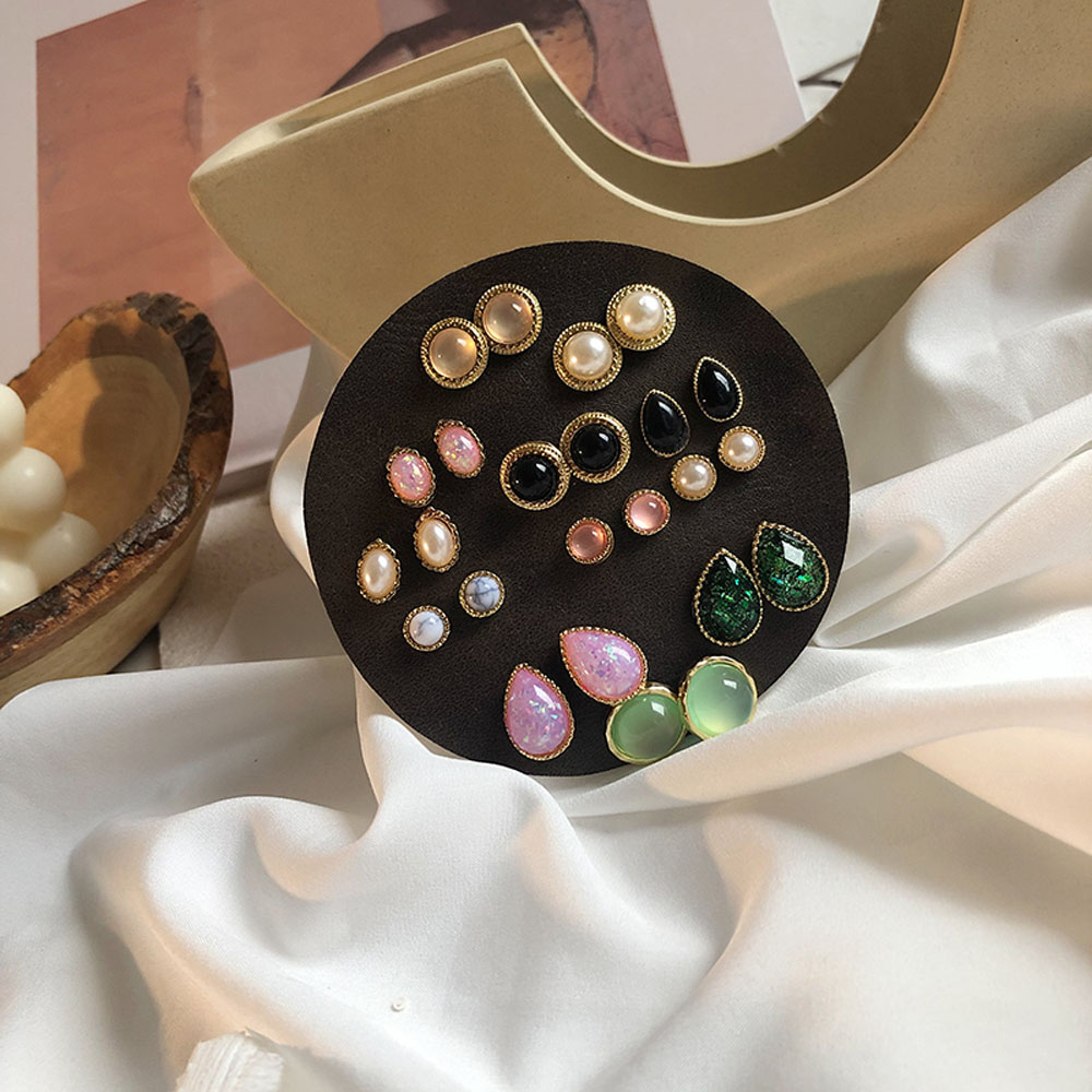 Bộ 12 Đôi Bông Tai Thời Trang Nữ Tính Sang Trọng