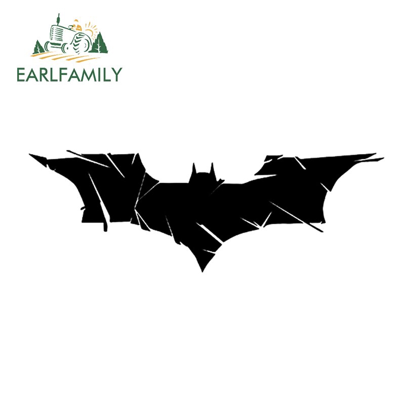 Đề Can vinyl Màu Đen / Bạc Hình batman Dán Viền Cửa Sổ Xe Hơi Kích Thước 13Cmx5.1Cm