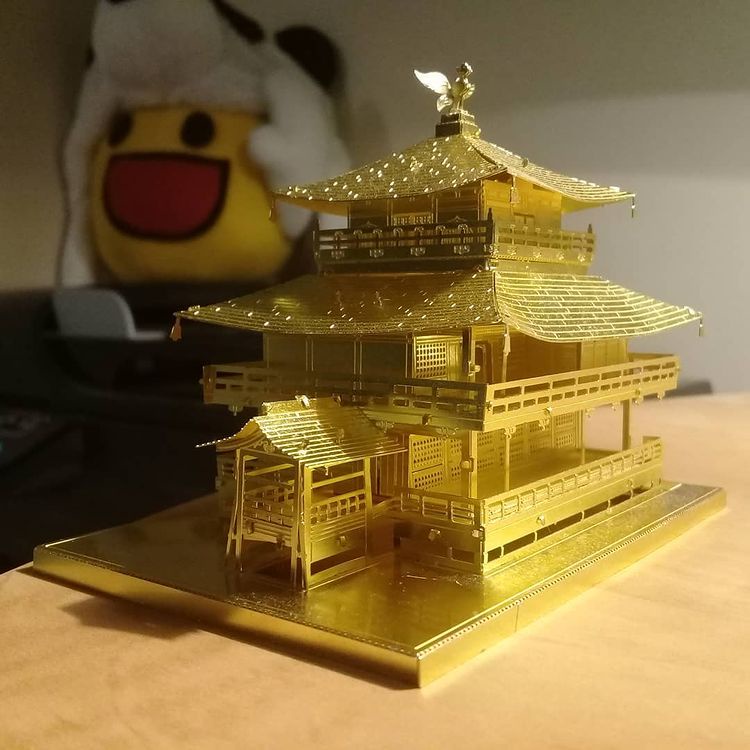 Mô Hình 3D Kim Loại Chùa Gác Vàng Kinkaku-ji