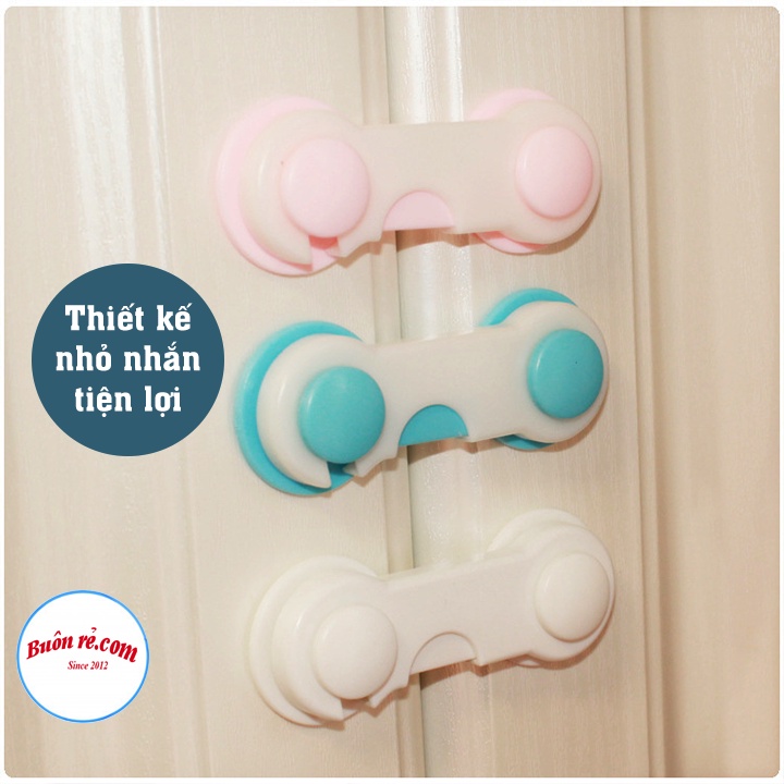 Khoá cài chặn cửa an toàn tiện lợi - Khoá chốt cài cửa tủ chống kẹt tay 01558