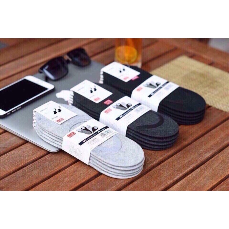 Combo 5 Đôi Tất Hài kháng Khuẩn Xuất Nhật Uni, Tất Đi Giày Lười Thông Thoáng Chân