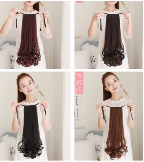 Tóc cột soăn lọn đuôi cao cấp bao đẹp 48 cm