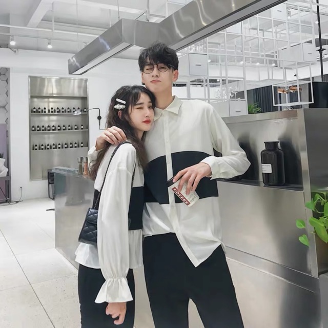 Sơ mi đôi nam nữ thu đông 2019