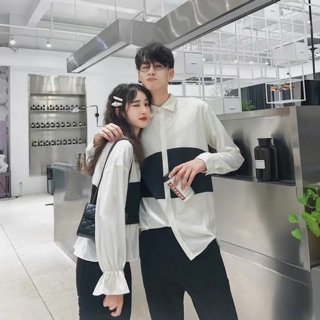 Sơ mi đôi nam nữ thu đông 2019