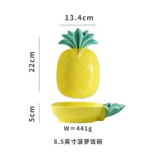 Bát sứ hình dứa cho bé ăn dặm