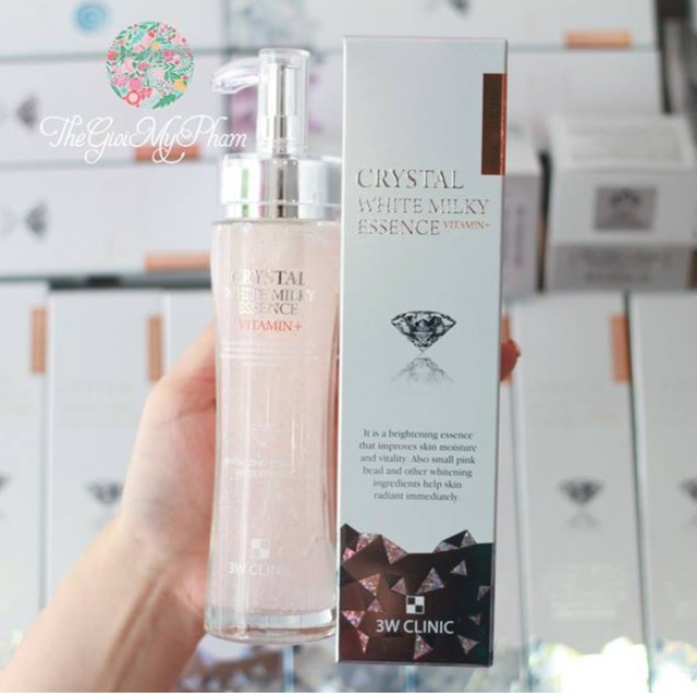 Tinh chât dưỡng trắng 3W Clinic Crystal White Milky Essence 150ml