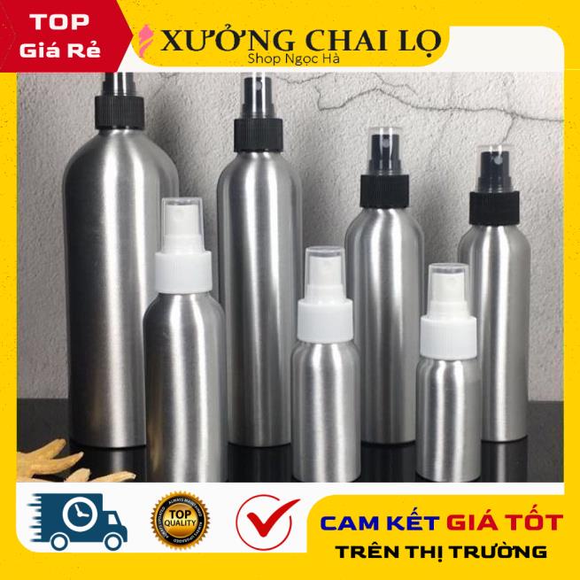 Chai Xịt Phun Sương ❤ GIÁ RẺ NHẤT ❤ Chai Nhôm,Nhựa Pet Xịt Phun Sương 20ml,30ml,50ml,100ml chiết dung dịch .