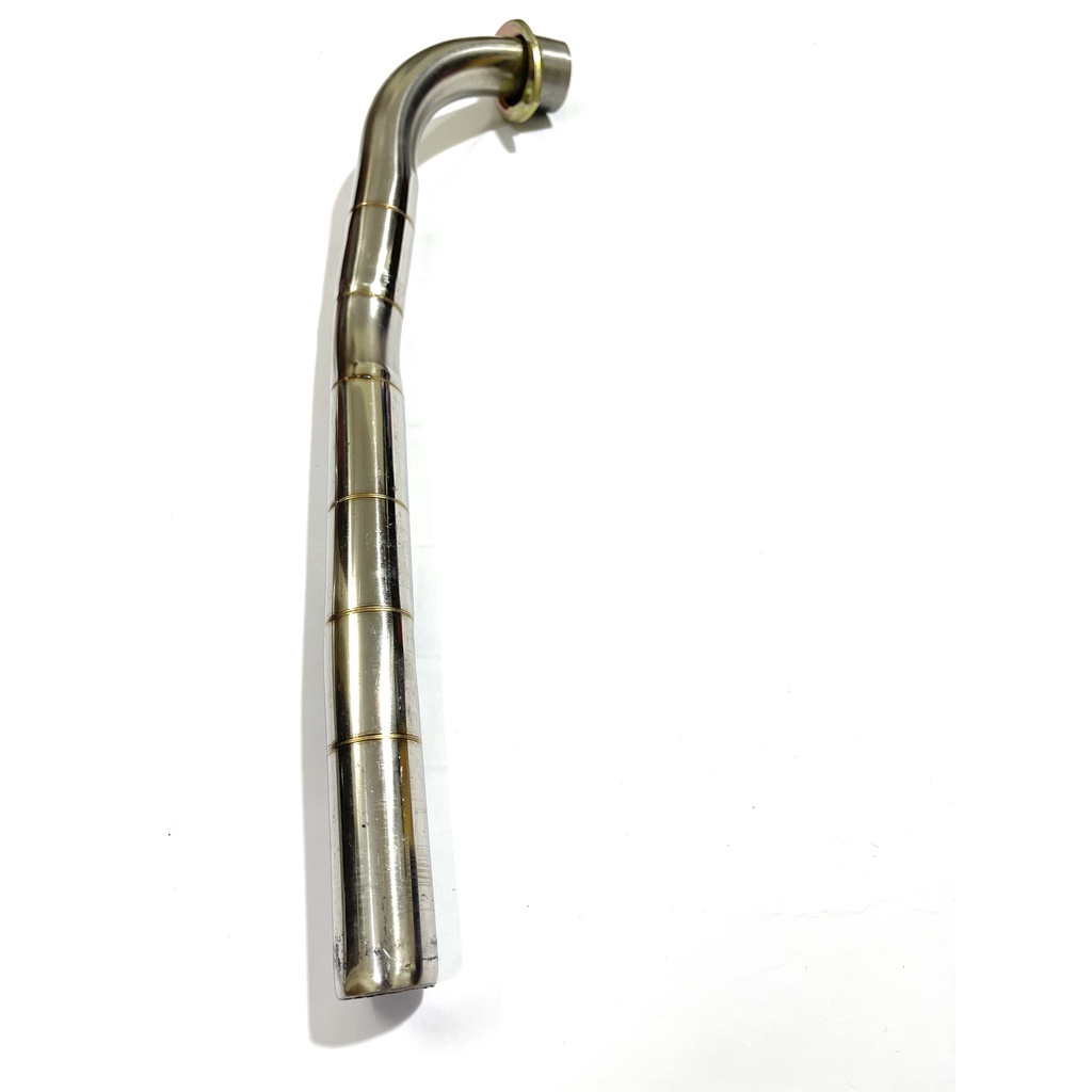 Cổ Pô Inox Cho Wave Alpha 100 - 110, S110, Rsx, Blade 110 Siêu Sáng Không Gỉ