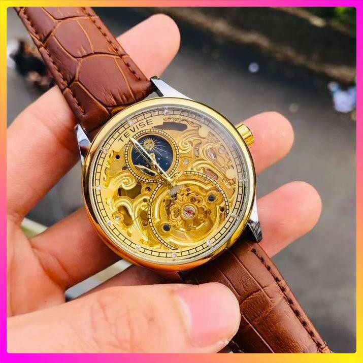 Đồng hồ cơ nam Tevise cơ lộ máy  thân máy là từ thép không gỉ bên bỉ với thời gian [ Đồng Hồ Cơ ] | BigBuy360 - bigbuy360.vn
