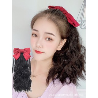 tóc giả cột 😍FREESHIP😍 cột xù lửng + nơ lụa