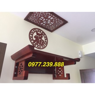 bàn thờ treo tường gỗ hương 61cm