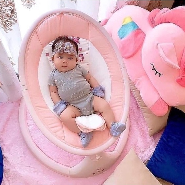 Nôi điện KUB, nôi điện BABY SWING KUB để võng cho bé có điều khiển từ xa