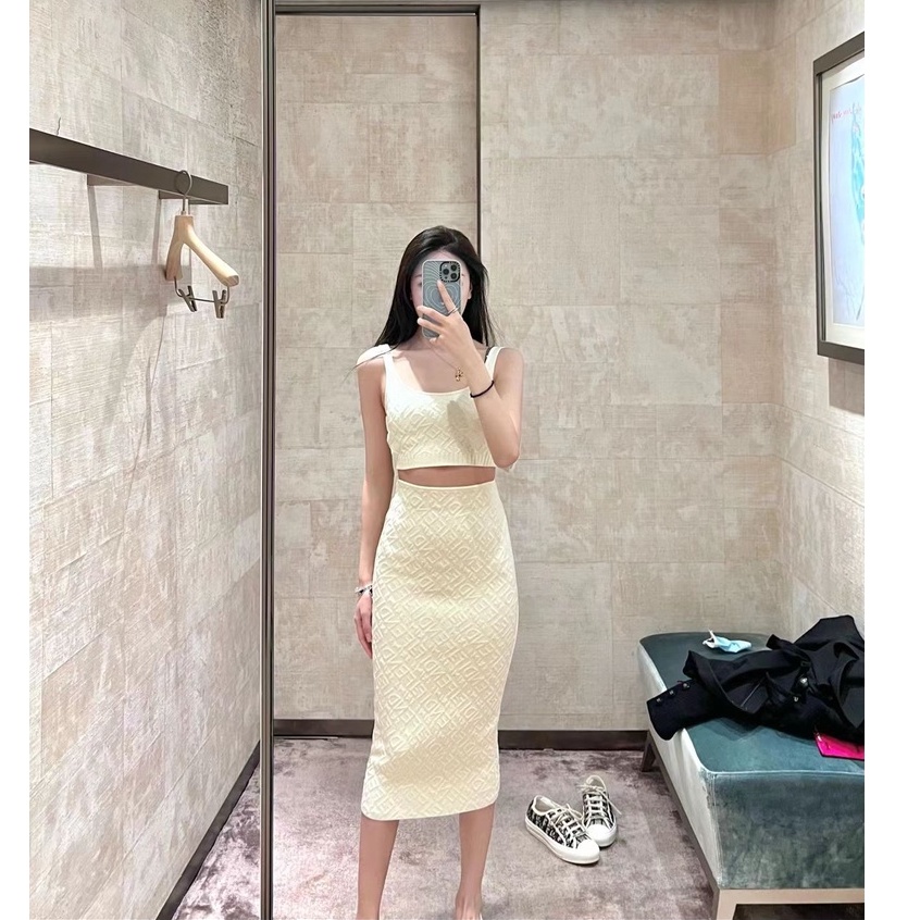 Set Áo 2 Dây + Chân Váy Chữ A Thời Trang Nữ