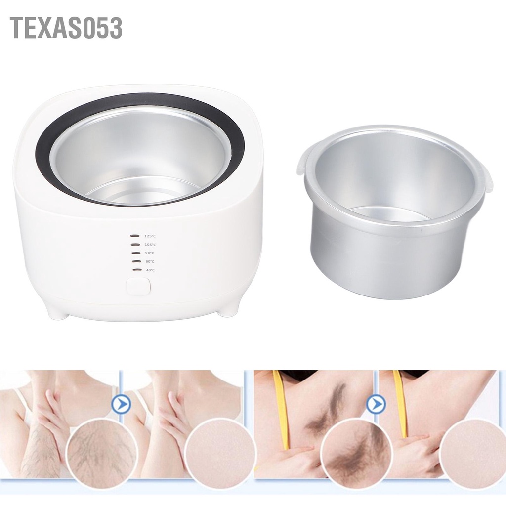 [Hàng HOT] Nồi nấu sáp wax lông - Máy nấu sáp wax lông triệt lông tại nhà SPA Làm nóng nhanh 500ML【Texas053】