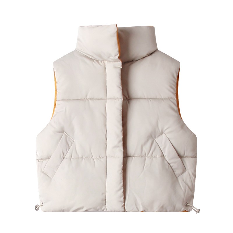 Áo Khoác Phao Không Tay Chất Liệu Cotton Dày Dặn Thời Trang