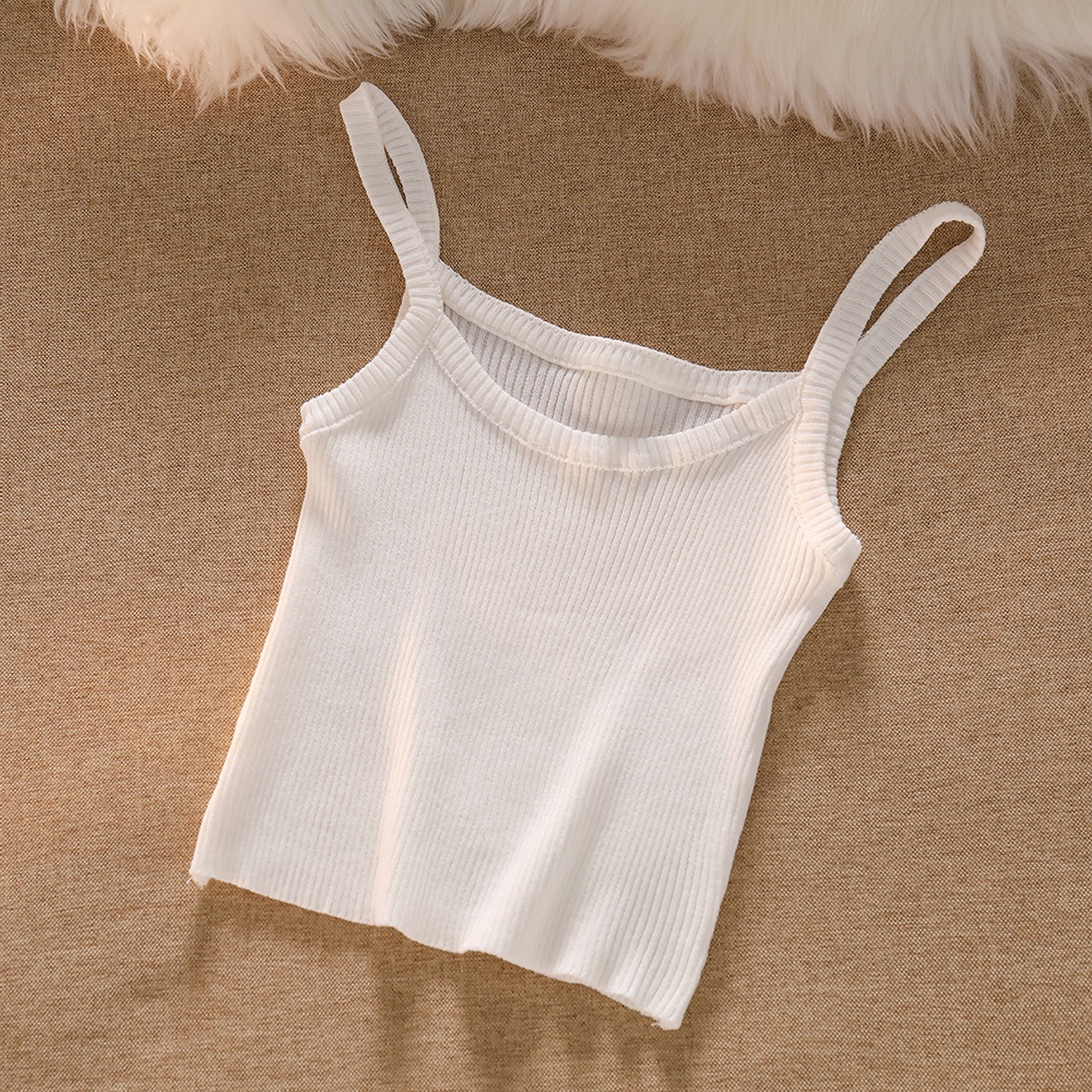 NUZIRO  Áo sweater dệt kim tay dài dáng rộng ngắn khoét lỗ/ Áo kiểu hai dây  thiết kế mới thời trang dành cho nữ