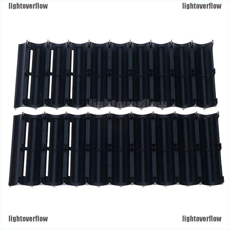Set 1 10 Giá Đỡ Pin 18650 Hình Trụ Bằng Nhựa Tiện Dụng