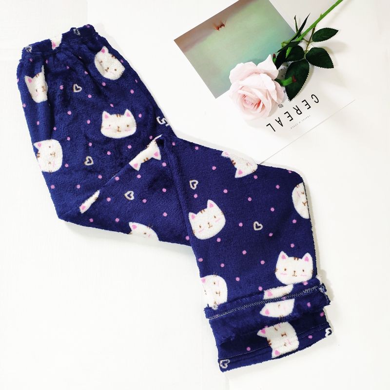 Quần ngủ bông ấm áp xinh xắn dành cho nữ | BigBuy360 - bigbuy360.vn