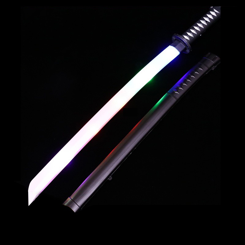 Kiếm nhựa đồ chơi katana trẻ em phát sáng phát nhạc có vỏ samurai