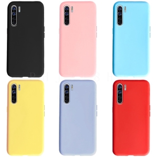 Ốp điện thoại silicone màu trơn thời trang cho Oppo A91 F15 A 91 Pcpm00 F15 6.4 Inch