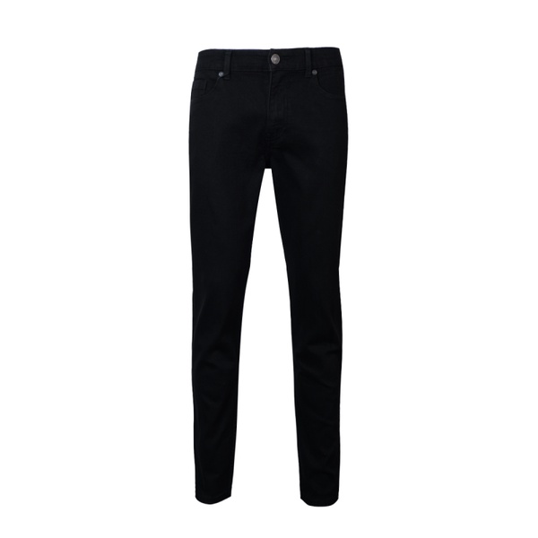 Quần jean nam hàng hiệu Owen QJRL220283 dáng regular fit ống đứng Màu Đen Trơn Vải Denim Cotton cao cấp bền đàn hồi tốt