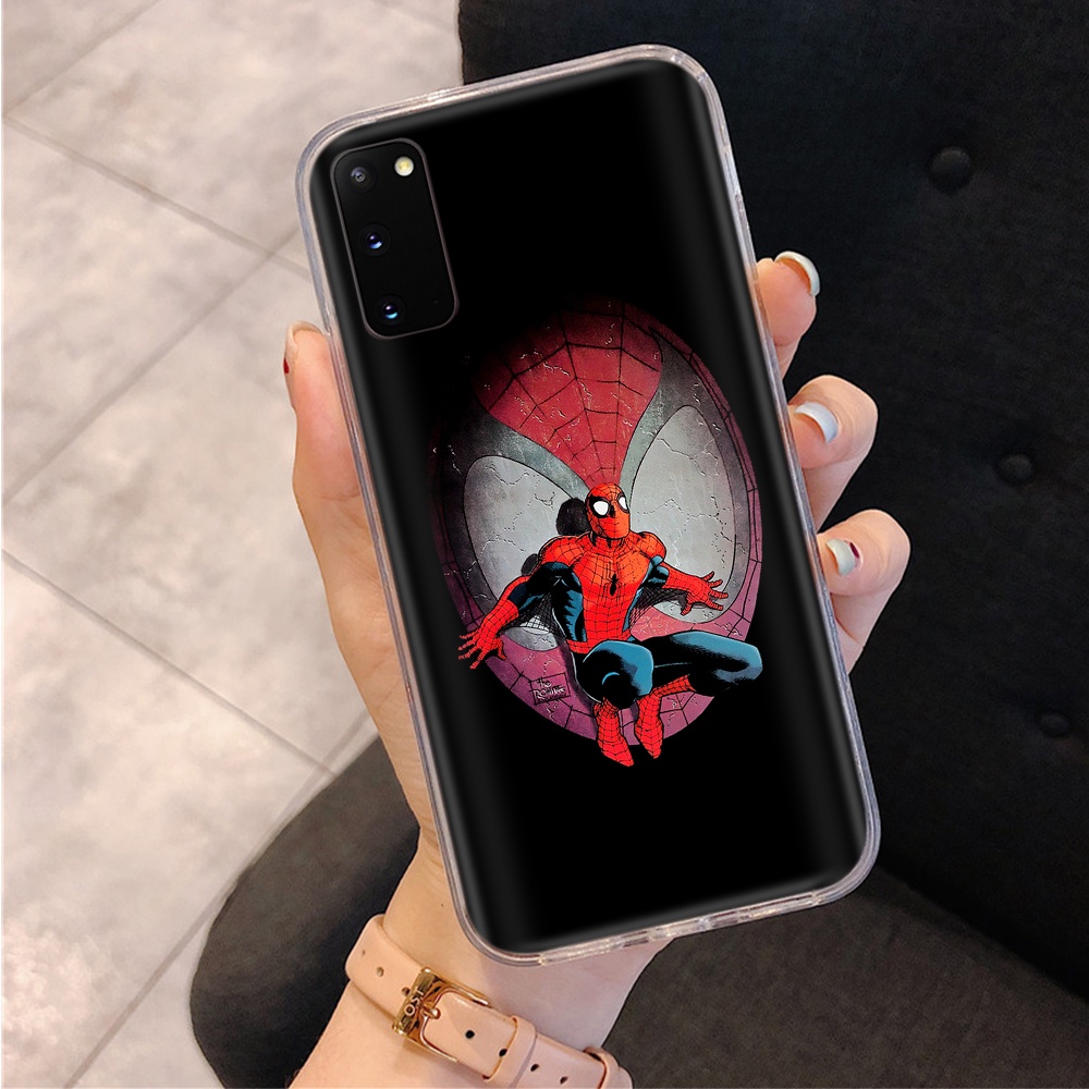 Ốp Điện Thoại Trong Suốt Hình Spiderman Cho Lg G6 G7 G8 Thinq V20 V30 V30S V35 V40 V50 V50S V60