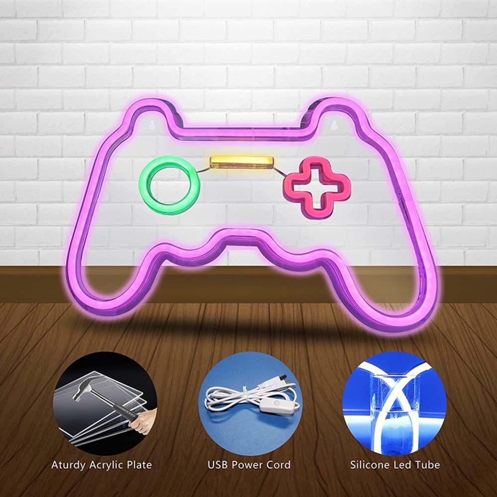 Đèn LED Neon Hình Tay Cầm Chơi Game Thiết Kế Mới Treo Tường Trang Trí Nghệ Thuật