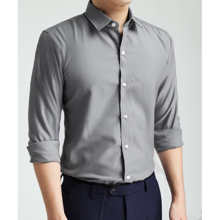 Áo sơ mi trơn có size big 4U-523 [Hàng Cao Cấp] | BigBuy360 - bigbuy360.vn