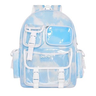 Balo Degrey Sky và Hồng Basic Backpack [ tặng fulltag+ giấy thơm+ 1 móc khoá bất kì ]