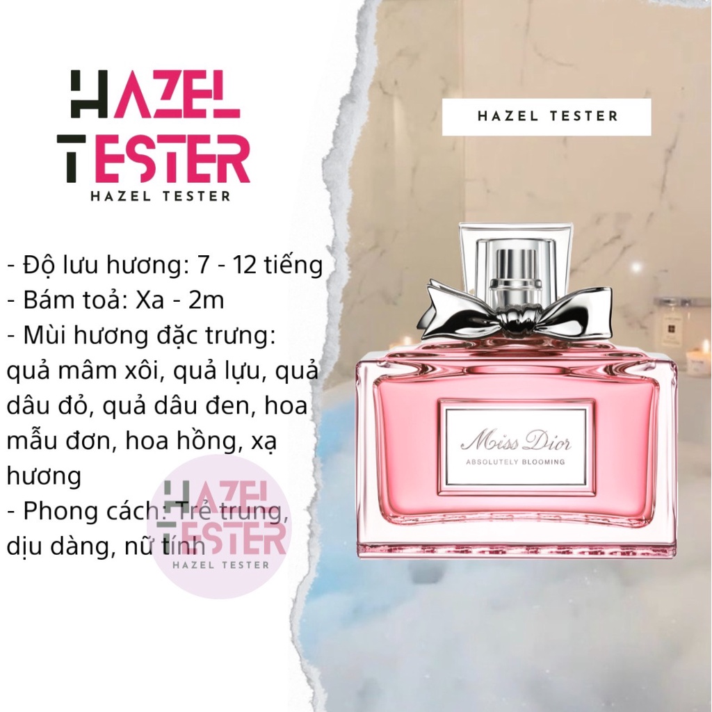 ✨ Nước Hoa Miss Dior Absolutely Blooming [ʜᴀᴢᴇʟ ᴛᴇsᴛᴇʀ]