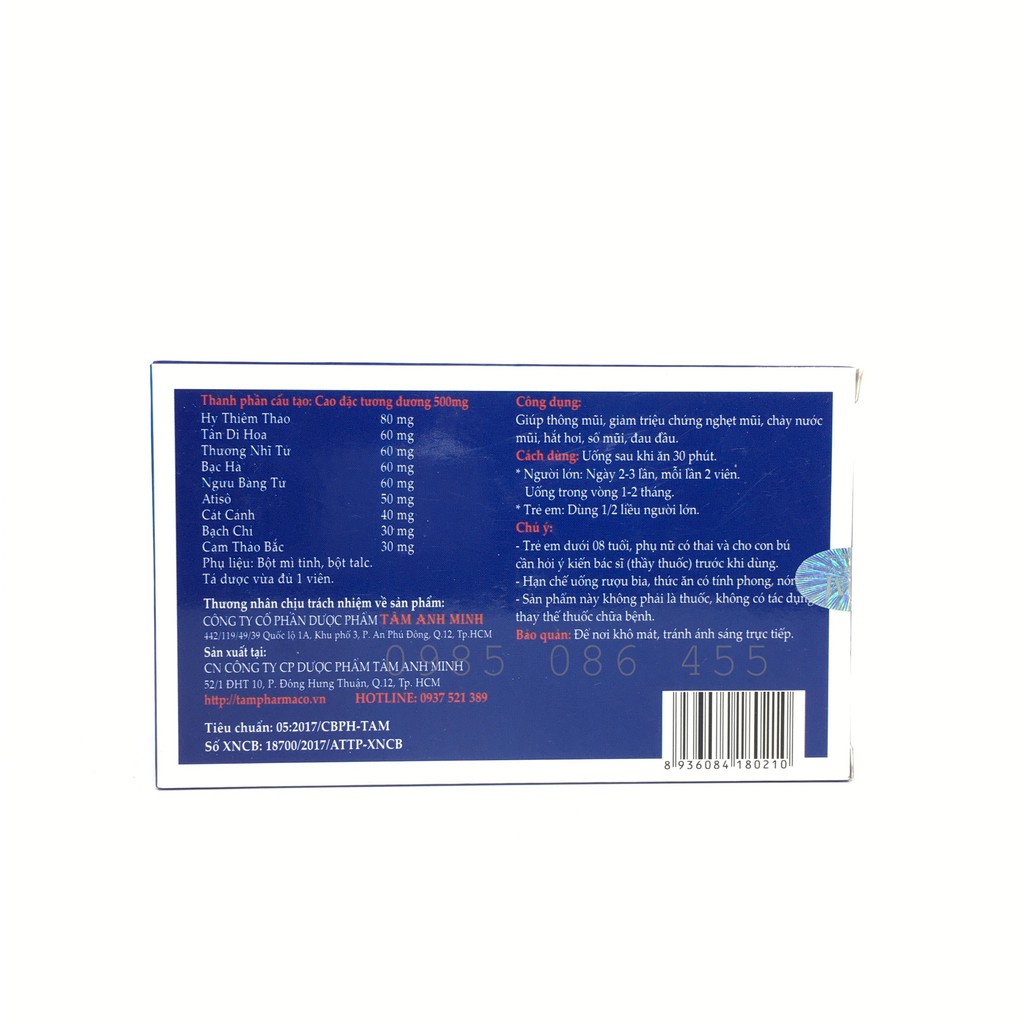 THƯƠNG NHĨ TÁN - Hỗ trợ thông mũi, giảm viêm mũi dị ứng, viêm xoang