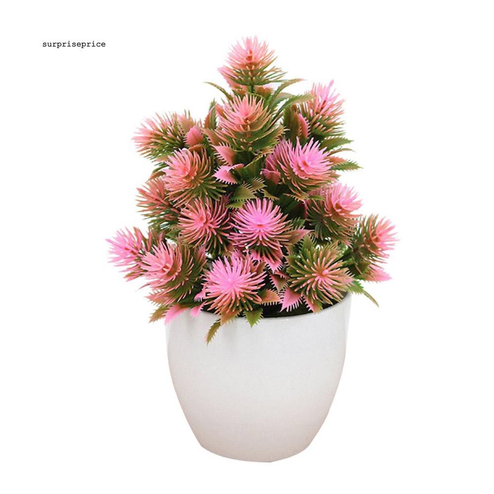 1 Chậu Cây Bonsai Nhân Tạo Mini Trang Trí Nhà Hàng / Khách Sạn