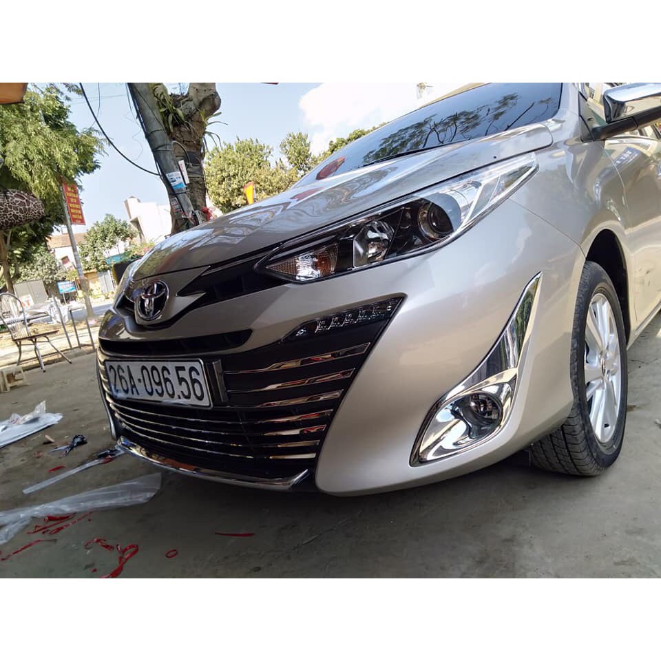 Ốp mặt calăng, ca lăng TOYOTA VIOS 2019- 2020 inox cao cấp
