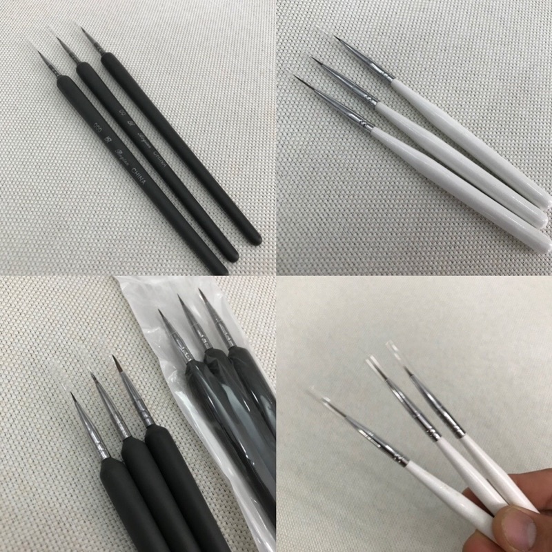 Bộ Cọ nét nhỏ  vẽ nail , bút  lông  vẽ màu nước  vẽ mà Acrylic -  cọ tròn họa cụ Mỹ thuật