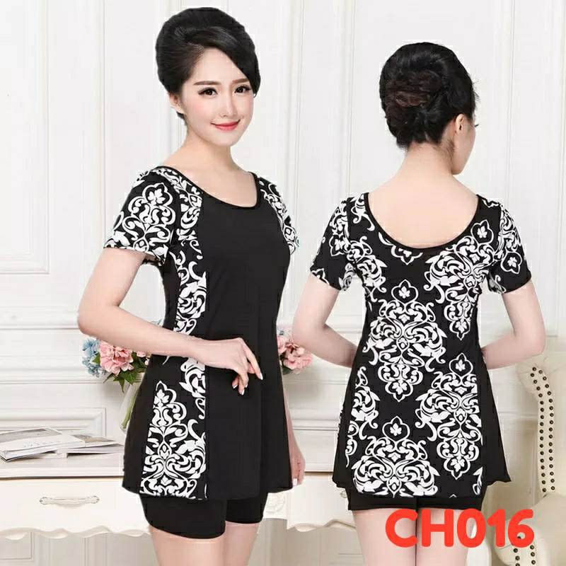 Đồ bơi áo tắm bikini trung niên kín đáo ngoại cỡ, size lớn cho mẹ | BigBuy360 - bigbuy360.vn