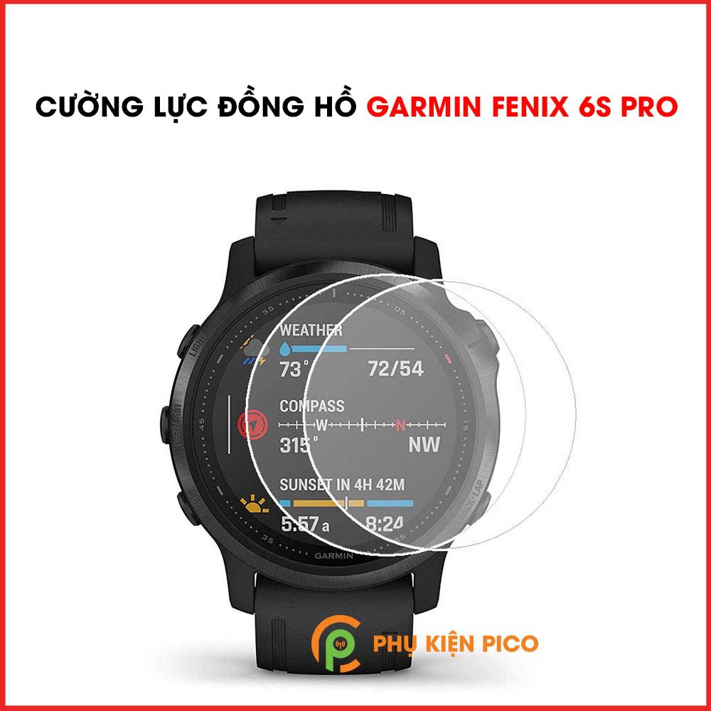 Cường lực Fenix 6s Pro - Cường lực đồng hồ Garmin Fenix 6s Pro full keo chống xước màn hình