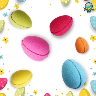 Bom tắm, Thơm Tho Sto, viên sủi bồn tắm sủi màu sắc TRỨNG SẮC MÀU, bath bomb