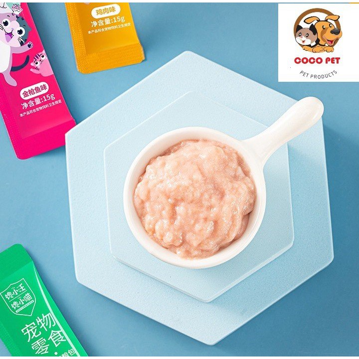 Pate/Súp Thưởng Thanh Dạng Gel Dinh Dưỡng Cho Chó Mèo (Gói 15g)