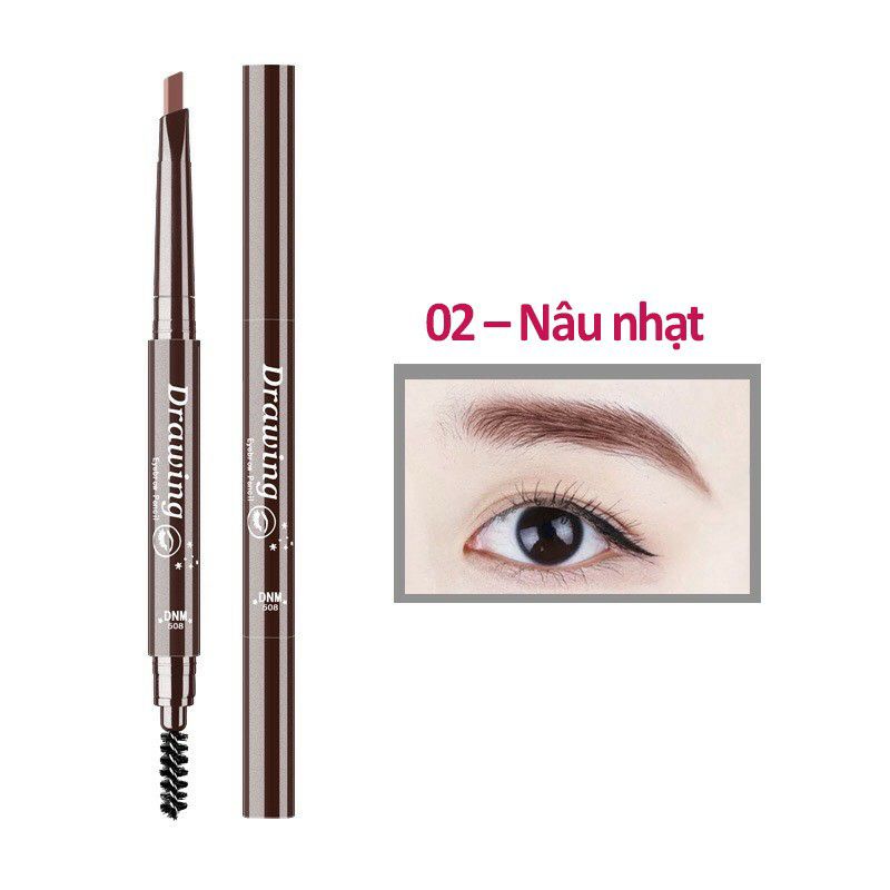 Chì Kẻ Chân Mày Bút chì kẻ lông mày 2 đầu DRAWING  -  Đa Hiệu Ứng 3D