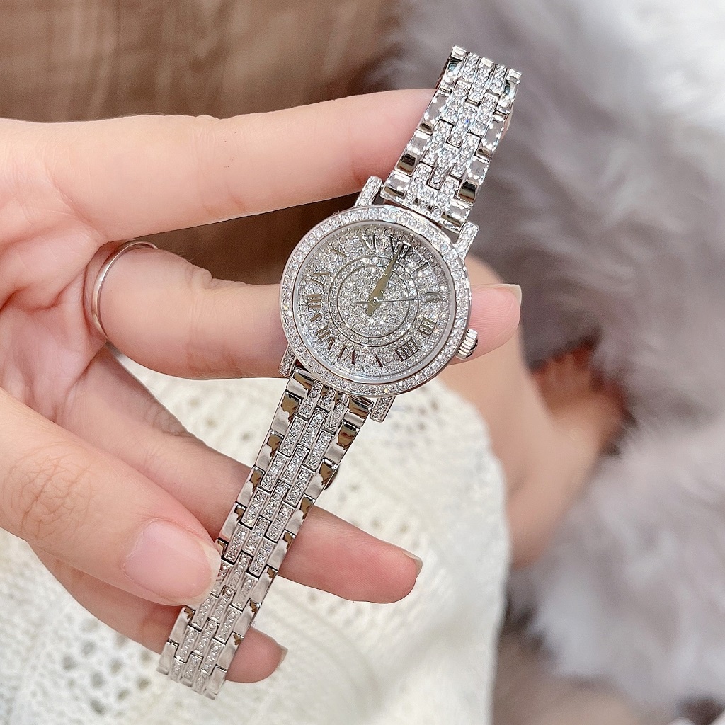 Set Đồng Hồ Nữ Davena 61620 Silver Chính Hãng 30mm