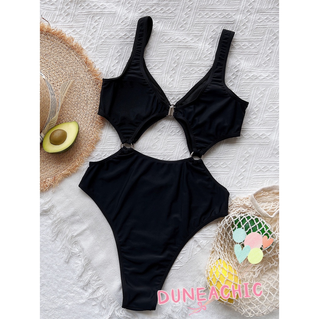 DUNEA Áo tắm một mảnh khoét ngực gợi cảm thời trang cho nữ