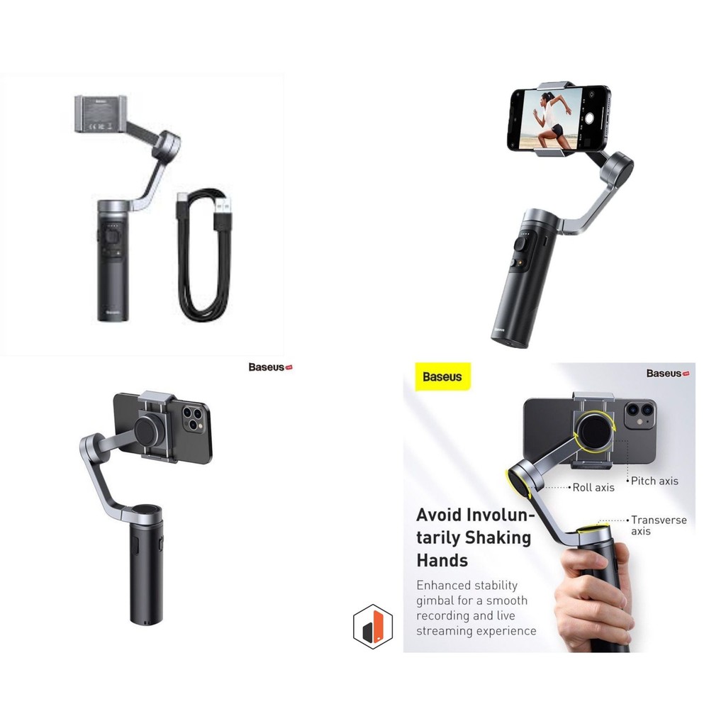 Gimbal Chống Rung Cho Điện Thoại- Baseus Control Smartphone - Thiết Kế Sang Chảnh Gọn Nhẹ | BigBuy360 - bigbuy360.vn