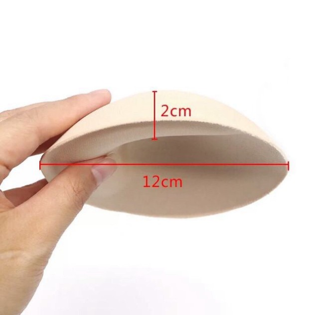 2 Miếng (1 Cặp) Mút Đệm Nâng Ngực 2cm Loại Tốt (Lót Trong Áo Cúp Ngực, Bra, Áo Bơi, Áo Gym, Bikini) - P03