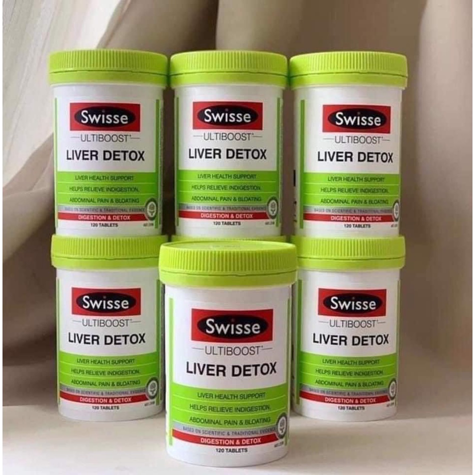 Viên Uống Bổ Gan Và Thải Độc Gan SWISS LIVER DETOX Úc 60,120 , 200 viên