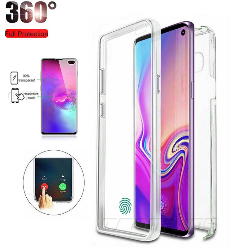 Clear 360 Soft Case For Samsung Galaxy A50 A30 A70 A20 A20E A10 A40 J4 J6 J8 A8 A7 2018 S7 edge S8 S9 S10E S10 Plus Full Cover