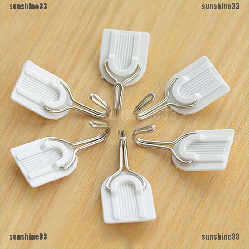 6 Móc Treo Đồ Dán Tường Tiện Lợi