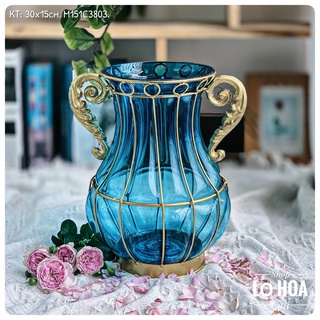 Bình hoa thuỷ tinh phong cách Bắc Âu. ( BNKTTCC03803XD)