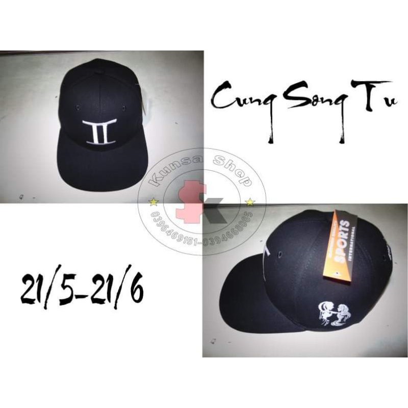 NÓN LƯỠI TRAI NÓN SNAP THÊU LOGO 12 CUNG HOÀNG ĐẠO